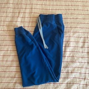 Figs Royal Blue Zamora High Waisted Joggers